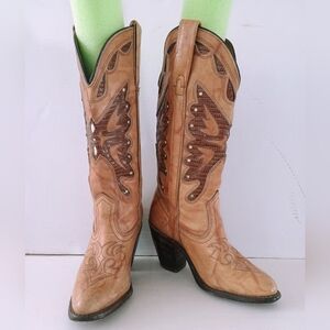 Tan Western Cowboy Boots